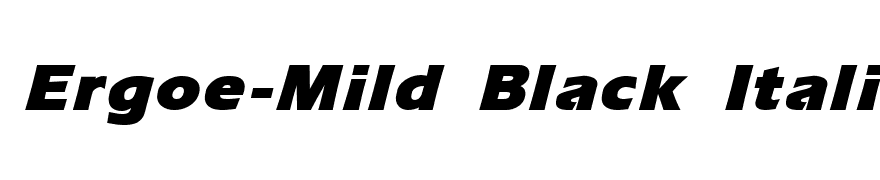 Ergoe-Mild Black Italic