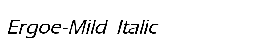 Ergoe-Mild Italic