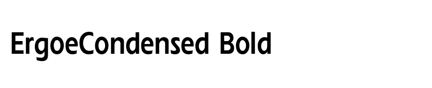 ErgoeCondensed Bold