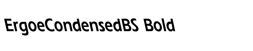 ErgoeCondensedBS Bold