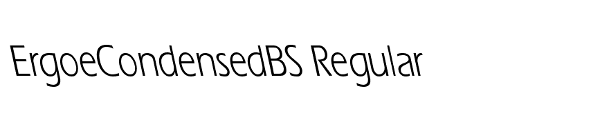 ErgoeCondensedBS Regular