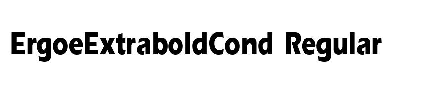 ErgoeExtraboldCond Regular