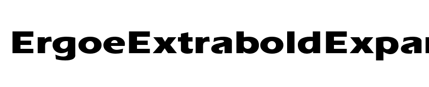 ErgoeExtraboldExpanded Regular