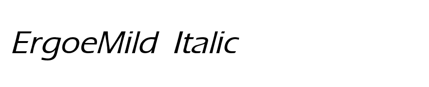 ErgoeMild Italic
