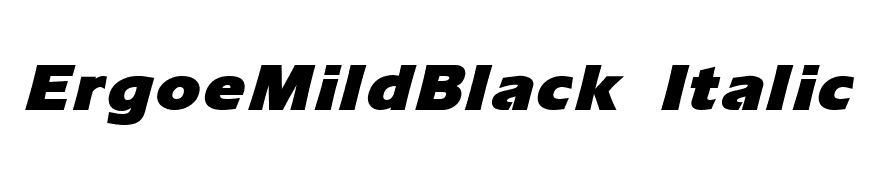 ErgoeMildBlack Italic