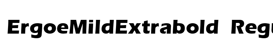 ErgoeMildExtrabold Regular