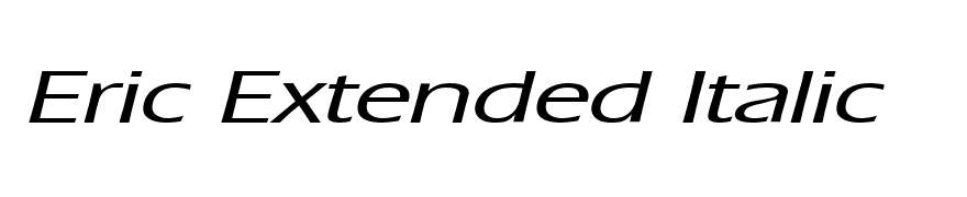 Eric Extended Italic