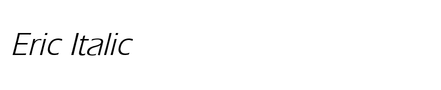 Eric Italic