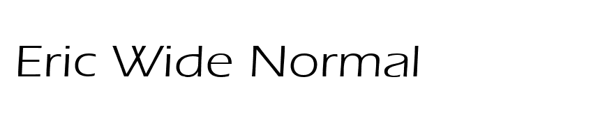 Eric Wide Normal