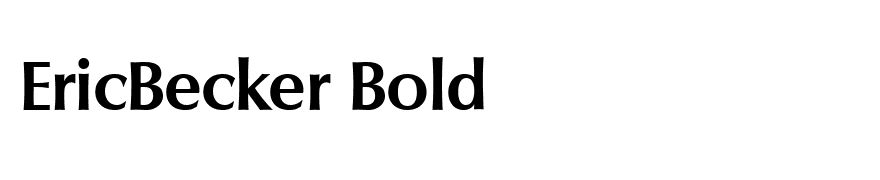 EricBecker Bold