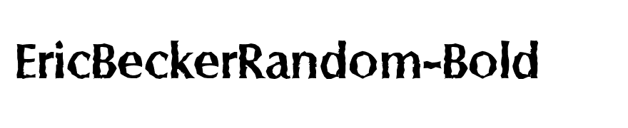 EricBeckerRandom-Bold