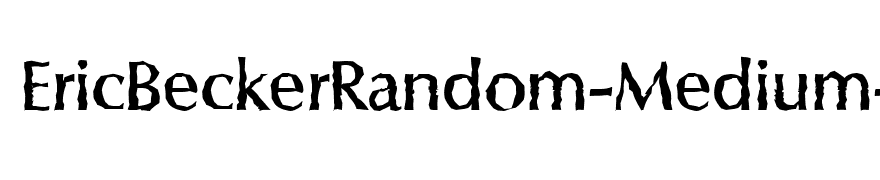 EricBeckerRandom-Medium-Regular