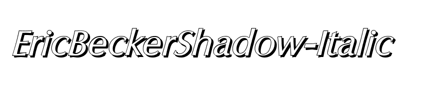 EricBeckerShadow-Italic