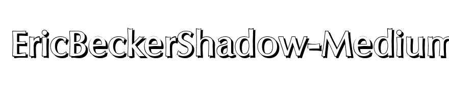 EricBeckerShadow-Medium-Regular