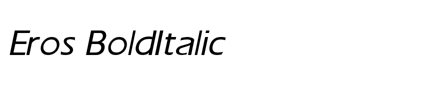 Eros BoldItalic