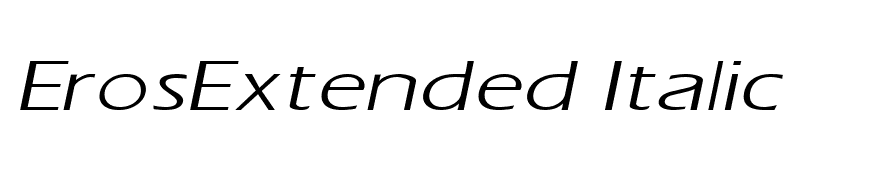 ErosExtended Italic