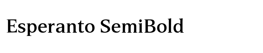 Esperanto SemiBold