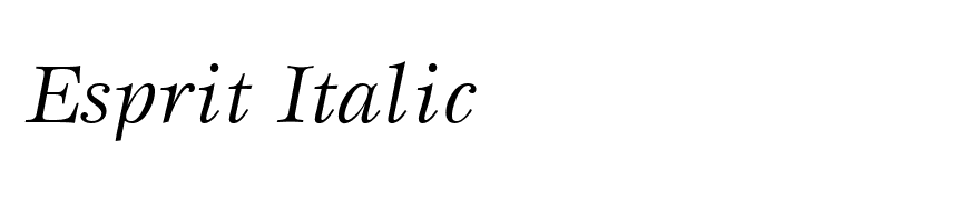 Esprit Italic