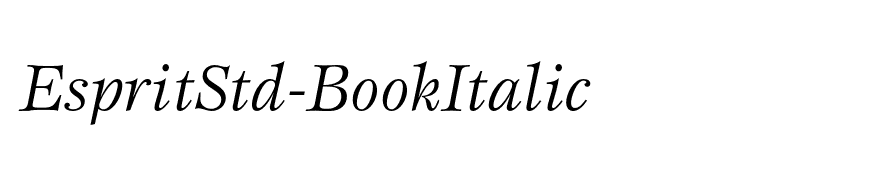 EspritStd-BookItalic