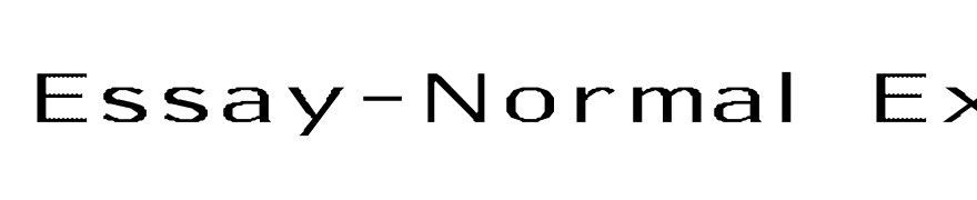 Essay-Normal Ex