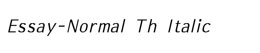 Essay-Normal Th Italic