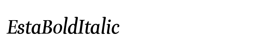 EstaBoldItalic