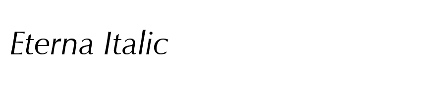 Eterna Italic