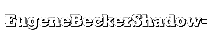 EugeneBeckerShadow-ExtraBold-Regular