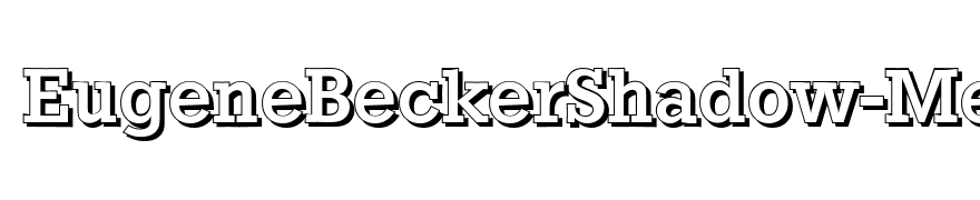 EugeneBeckerShadow-Medium-Regular