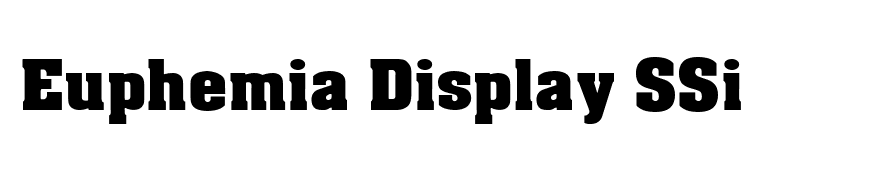 Euphemia Display SSi