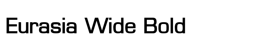 Eurasia Wide Bold