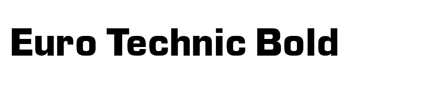 Euro Technic Bold