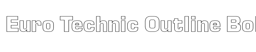 Euro Technic Outline Bold