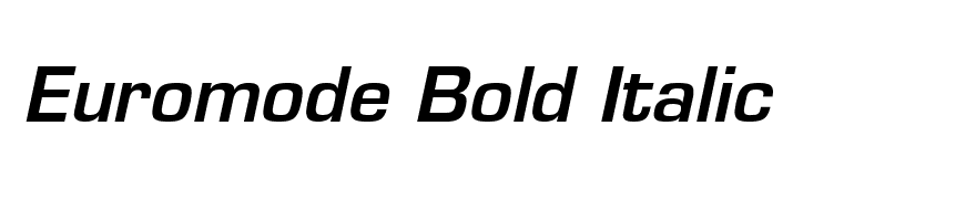 Euromode Bold Italic