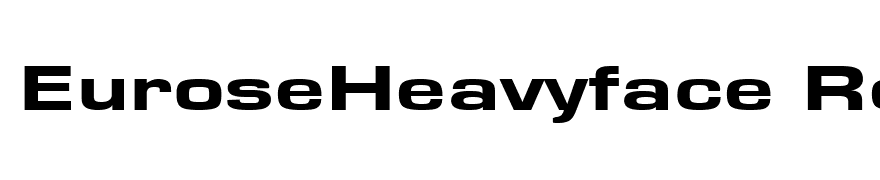 EuroseHeavyface Regular