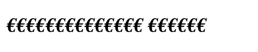 EuroSerif-Bold Italic