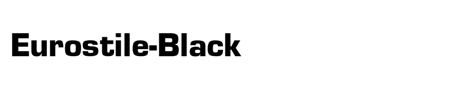 Eurostile-Black