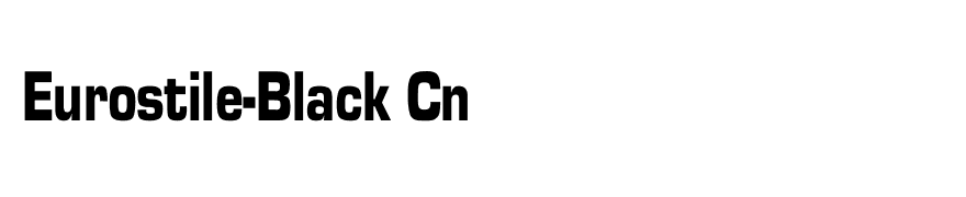 Eurostile-Black Cn