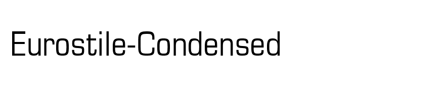 Eurostile-Condensed