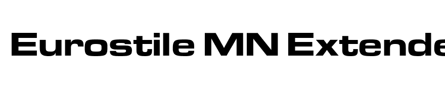 Eurostile MN Extended Bold