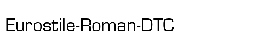 Eurostile-Roman-DTC