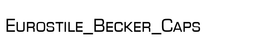 Eurostile_Becker_Caps