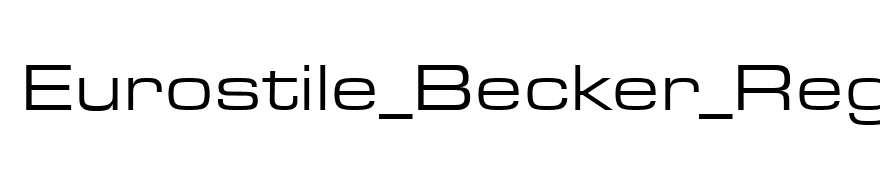 Eurostile_Becker_Reg_Extd