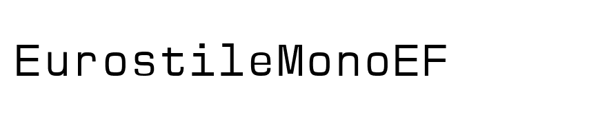 EurostileMonoEF