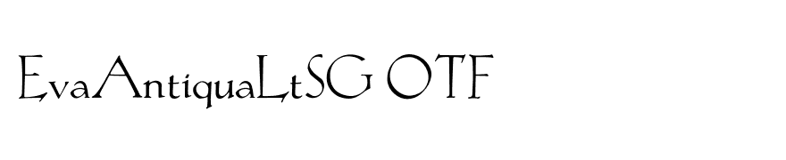 EvaAntiquaLtSG OTF