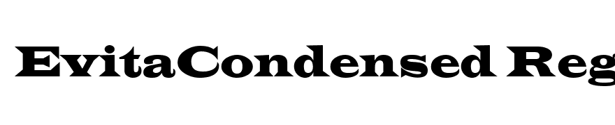 EvitaCondensed Regular