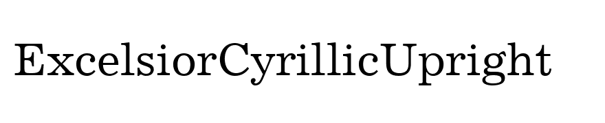 ExcelsiorCyrillicUpright