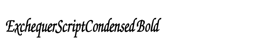 ExchequerScriptCondensed Bold