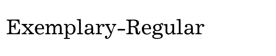 Exemplary-Regular