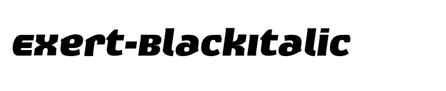 Exert-BlackItalic
